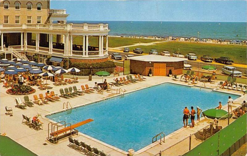 7734   New Jersey Spring Lake Beach   The Monmouth Hotel poolside