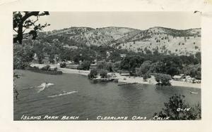 CA - Clearlake Oaks, Island Park Beach   RPPC