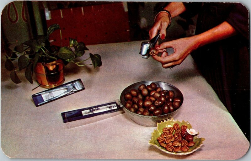 Advertising, York Nut Sheller Co. Demonstration c1967 Vintage Postcard A56 