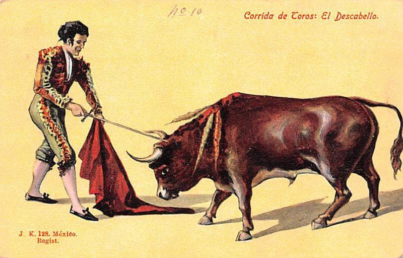 Corrida de Toros Mexico Tarjeta Postal Unused 