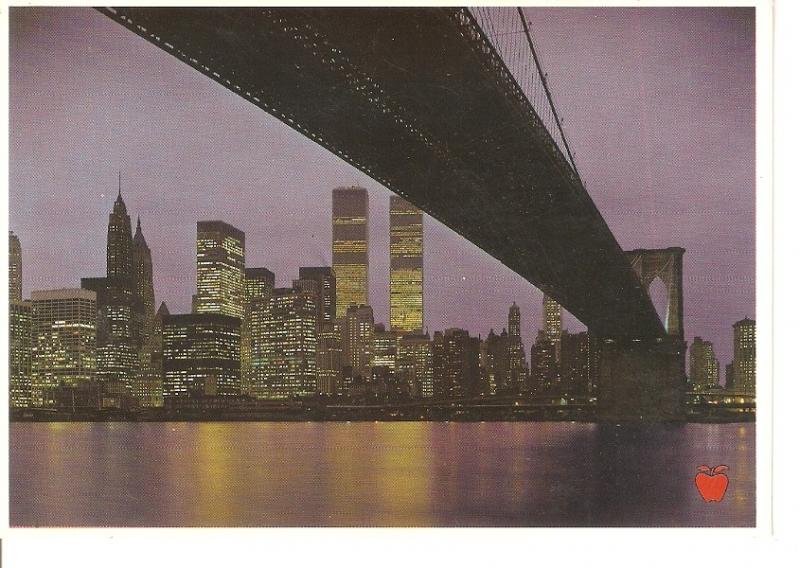 Postal 045482 : Night view of Lower Manhattan