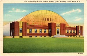 Linen University of North Dakota Winter Sports Building Grand Forks North Dakota