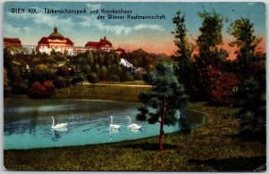 Wien Xix Turkenschanzpark Und Krankenhaus Park in Vienna Austria Postcard