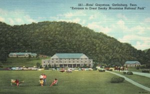 Vintage Postcard Hotel Greystone Great Smoky Mountain Park Gatlinburg Tennessee