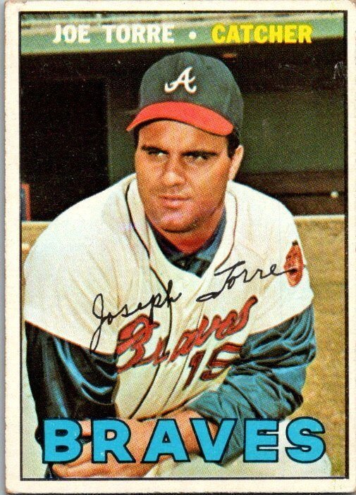 1967 Topps Baseball Card Joe Torre Atlanta Braves sk2118