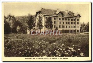 Old Postcard Villard de Lans Grand Hotel de Paris Grasslands