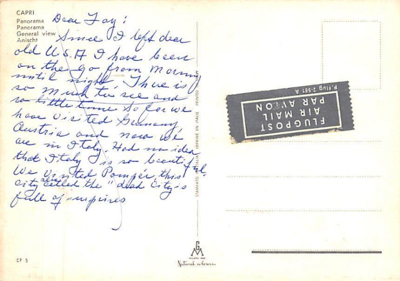 Panorama General View Anischt Panorama General View Anischt, Capri, Italy