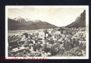 RPPC JUNEAU ALASKA BIRDSEYE VIEW VINTAGE REAL PHOTO POSTCARD