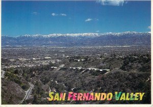 USA san fernando valley mountain view panoramic  Postcard