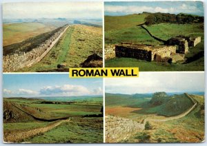 Postcard - Roman Wall - England