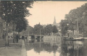 Netherlands Haarlem Spaarne Vintage Postcard 08.34