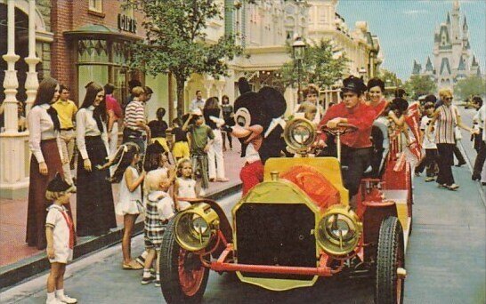 Riding Down Main Street U S A  Walt Disney World Orlando Florida