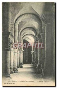 Postcard Old Crypt Saintes Saint Eutrope Collateral south coast