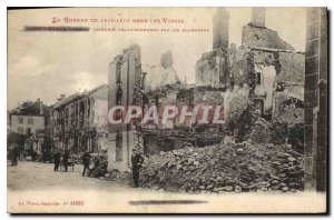 Old Postcard Militaria The 1914 War in 1915 in the Vosges by German fire