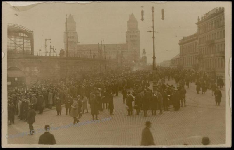 Germany Post-WWI Revolution Koeln Cologne 1919 Strike RPPC 61392