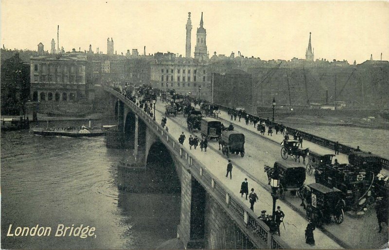 Postcard England London early XX century London Bridge