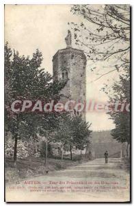 Old Postcard Autun Prisoners Tower or the Ursulines
