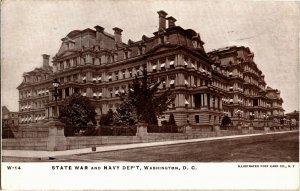 State War and Navy Dept, Washington DC Undivided Back c1906 Vintage Postcard U37