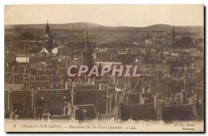 Old Postcard Chalon sur Saone panorama of the Old Neighborhoods