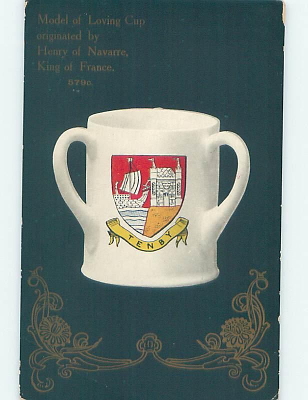 Unused Divided-Back POSTCARD OF LOVING CUP FROM KING HENRY OF FRANCE o7582