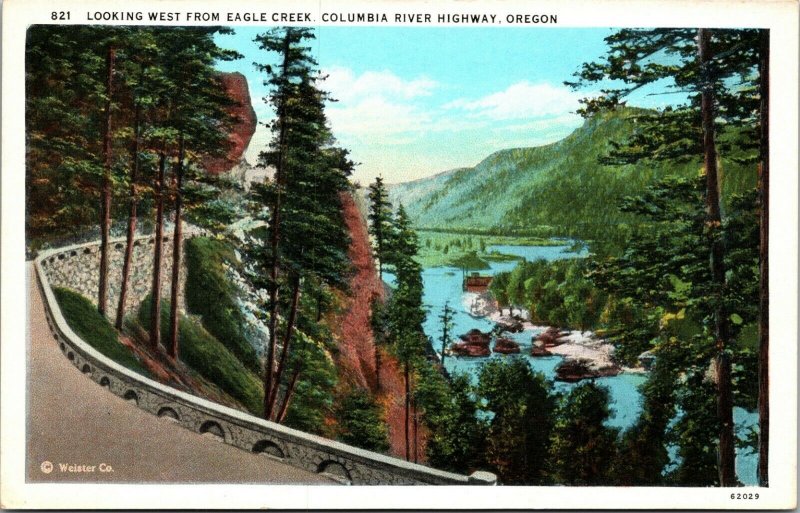 Columbia River Highway , OREGON FISH UNPOSTED POSTCARD