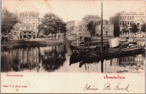 Netherlands Amsterdam Nassaukade Vintage Postcard C091