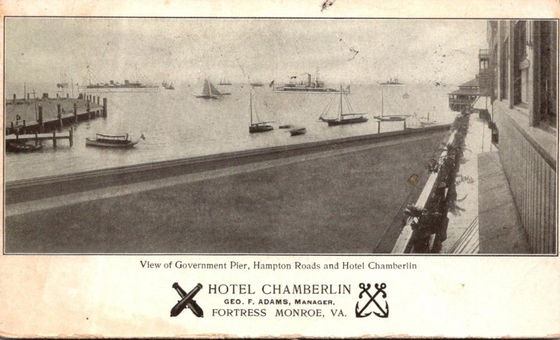 Virginia Fortress Monroe Hotel Chamberlin 1906