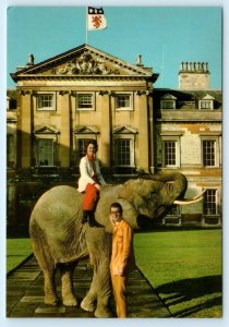 WOBURN ABBEY, Bedfordshire UK ~ ELEPHANT Marquess & Marchioness 4x6 Postcard