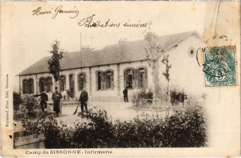 CPA Militaire Camp de SISSONNE - Infirmerie (92165)