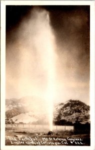 California Calistoga Mount St Helena Geyser Old Faithful Real Photo