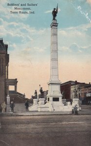 TERRE HAUTE, Indiana, 1900-1910s; Soldiers' And Sailors' Monument