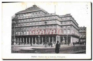 Postcard Old Paris Theater de la Comedie Francaise