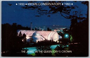 Cincinnati Ohio 1983 Postcard Krohn Conservatory