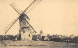 Lot 38 belgium  the mill and the church windmill Knokke