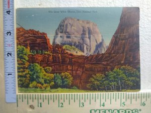 Postcard Folder The Great White Throne, Zion National Park, Utah