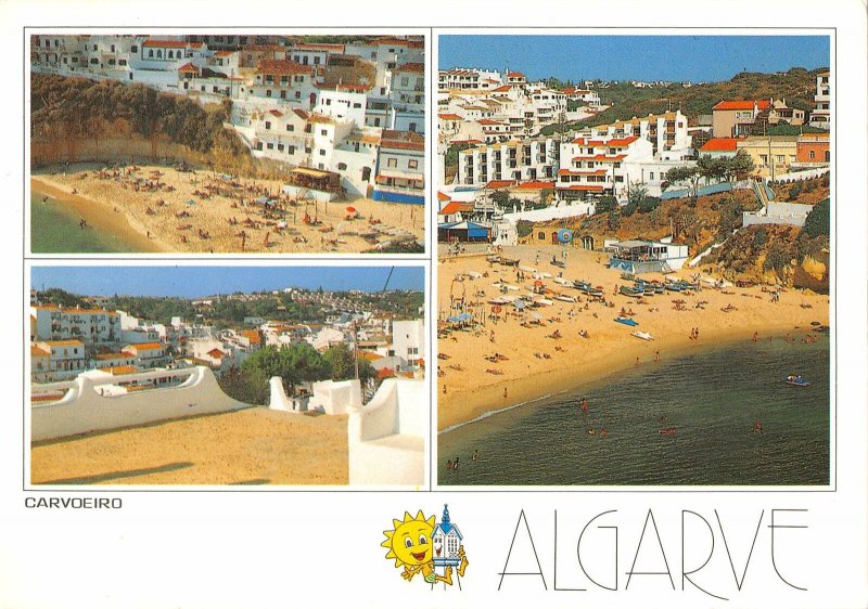 B108638 Portugal Algarve Carvoeiro Beach Plage Hotel Panorama real photo uk