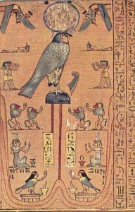 Mayers Papyrus Series Isis and Nephtys Sisters Of Isiris Kneeling in Adoration