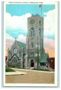 1936 Trinity Episcopal Church Torrington Connecticut CT Vintage Postcard 