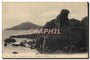 Old Postcard Agay La Roche Bott and Semaphore Dramon