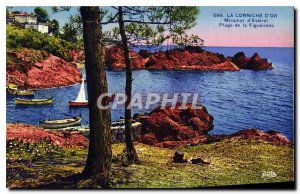 Old Postcard The Golden Corniche Esterel Miramar Beach Figueirette