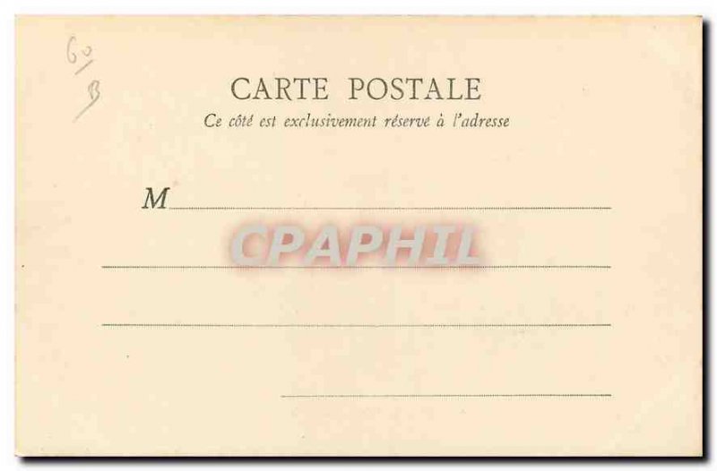Old Postcard Chateau de Chantilly Entree