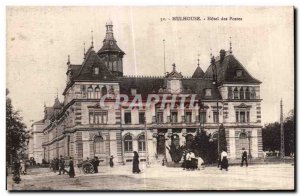 Old Postcard Mulhouse Hotel Post