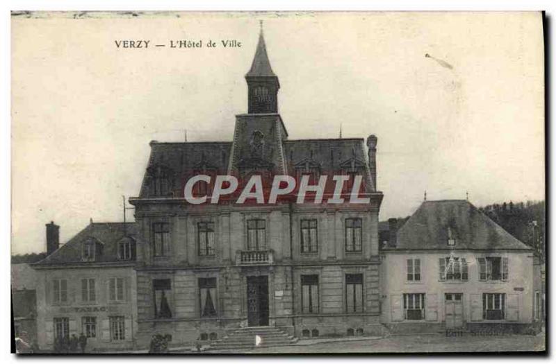 Old Postcard Verzy L & # 39Hotel City