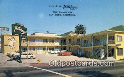 11th & A Travelodge, San Diego, CA, USA Motel Hotel Postcard Post Card Old Vi...