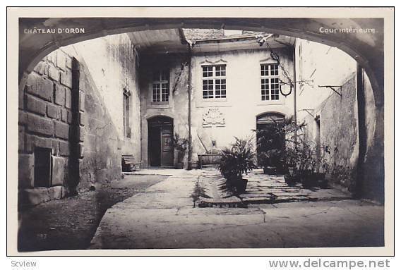 RP, Cour Interieure, Château d'Oron, Vaud, Switzerland, 1920-1940s