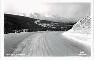 Alaska Highway RPPC Road Scene Johnston 2134 EK MINT 