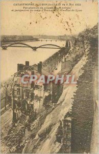 Old Postcard Catastrophe Lyon St Clair General view of the landslide and pers...