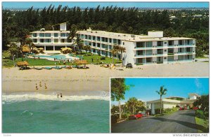 Swimming Pool, Aerial View, Beach Shore, Sun Castle Club and Motor Hotel, Cla...