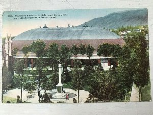 Vintage Postcard 1907-15 Mormon Tabernacle Salt Lake City Sea Gull Monument Utah