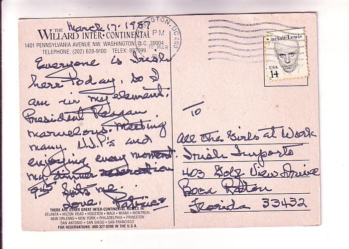 Sketch, The Willard Inter-Continental Hotel, Washington DC, 